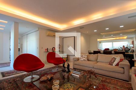 Sala de apartamento à venda com 3 quartos, 298m² em Barra da Tijuca, Rio de Janeiro