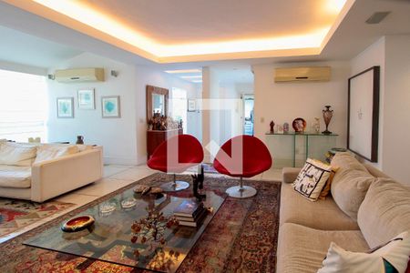 Sala de apartamento à venda com 3 quartos, 298m² em Barra da Tijuca, Rio de Janeiro