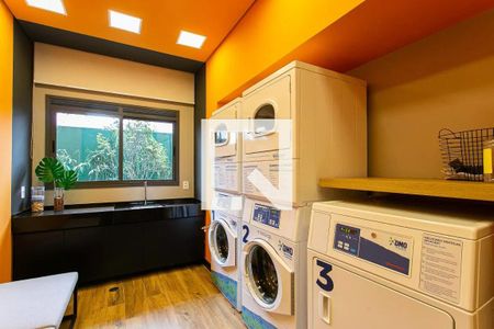 Área Comum - Lavanderia de kitnet/studio para alugar com 1 quarto, 30m² em Vila Esperança, São Paulo
