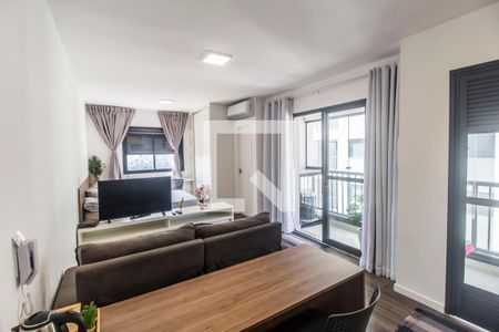 Sala de apartamento para alugar com 1 quarto, 40m² em Nova Aldeinha, Barueri