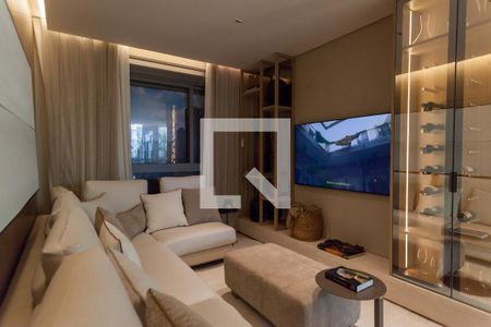 Sala de TV de apartamento à venda com 4 quartos, 138m² em Vila da Serra, Nova Lima