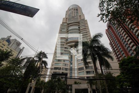 Fachada do Prédio de kitnet/studio para alugar com 1 quarto, 47m² em Cidade Monções, São Paulo