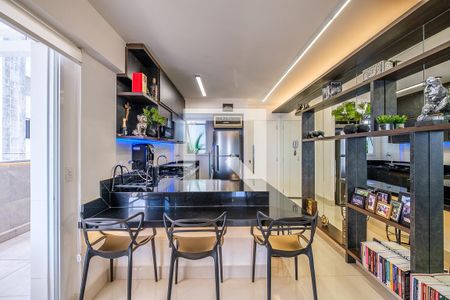 Sala/Cozinha de apartamento à venda com 1 quarto, 79m² em Funcionários, Belo Horizonte