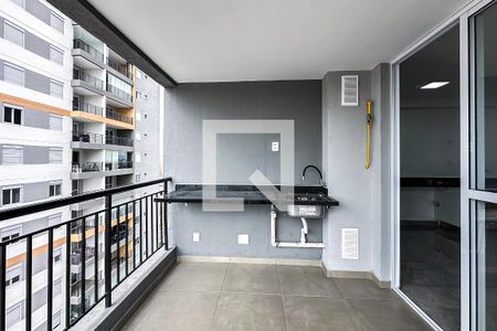 Varanda da Sala de apartamento para alugar com 1 quarto, 39m² em Belenzinho, São Paulo