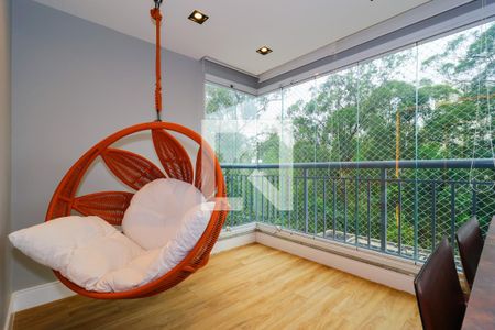 Varanda da Sala de apartamento à venda com 2 quartos, 93m² em Vila Andrade, São Paulo