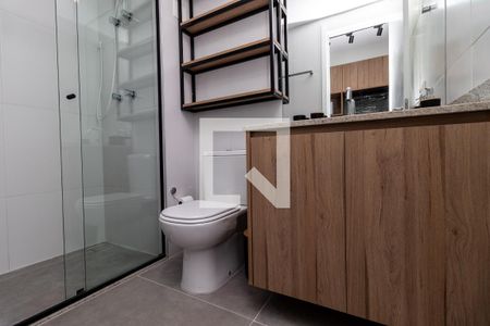 Banheiro Social de apartamento à venda com 1 quarto, 27m² em Pompeia, São Paulo