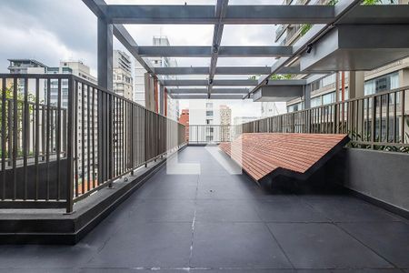 Área comum de kitnet/studio para alugar com 1 quarto, 30m² em Cerqueira César, São Paulo