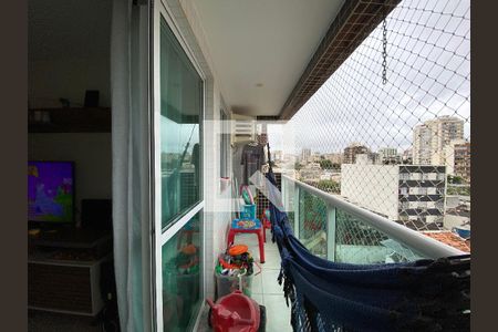 Varanda da Sala de apartamento à venda com 3 quartos, 74m² em Cachambi, Rio de Janeiro