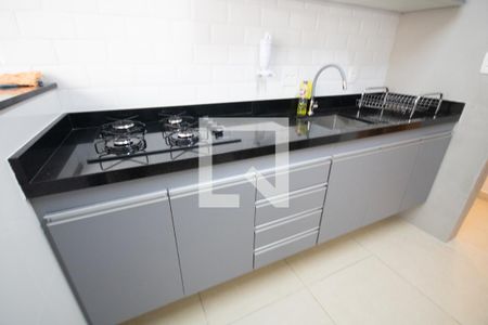 Cozinha de apartamento para alugar com 2 quartos, 64m² em Aviação, Praia Grande