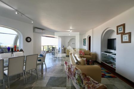 Sala de apartamento para alugar com 4 quartos, 400m² em Balneario Cidade Atlantica, Guarujá