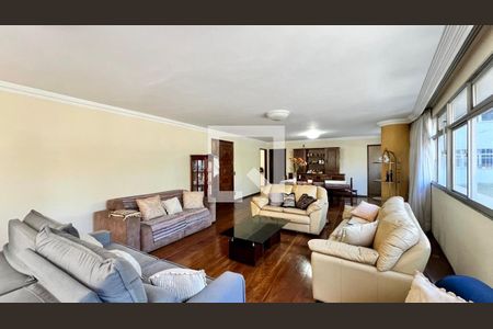 Sala de apartamento à venda com 4 quartos, 320m² em Lourdes, Belo Horizonte