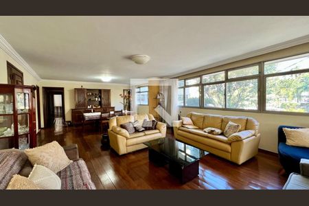 Sala de apartamento à venda com 4 quartos, 320m² em Lourdes, Belo Horizonte