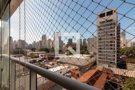 Sacada da Sala de apartamento à venda com 1 quarto, 43m² em Vila Olímpia, São Paulo