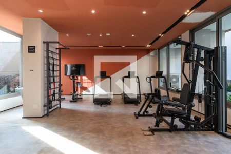 Área comum - Academia de apartamento para alugar com 1 quarto, 23m² em Barra Funda, São Paulo