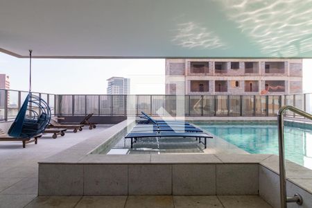 Área comum - Piscina de apartamento para alugar com 1 quarto, 23m² em Barra Funda, São Paulo