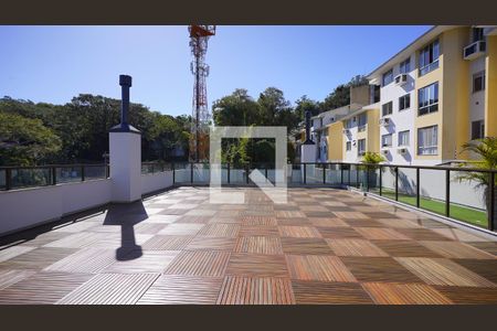 Área comum - Salão de festas de apartamento para alugar com 1 quarto, 40m² em Saco dos Limões, Florianópolis