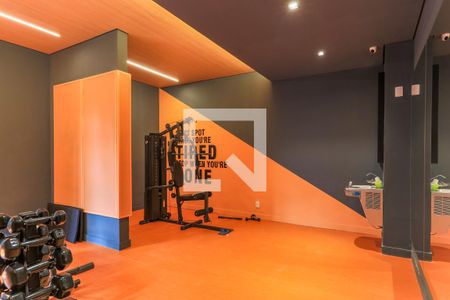 Área comum - Academia de apartamento para alugar com 1 quarto, 27m² em Campo Belo, São Paulo