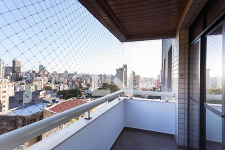 Varanda da Sala de apartamento à venda com 4 quartos, 120m² em Serra, Belo Horizonte