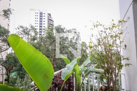Varanda da Sala de apartamento para alugar com 1 quarto, 48m² em Vila Andrade, São Paulo