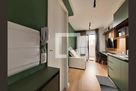 Sala/Cozinha de apartamento à venda com 1 quarto, 28m² em Moema, São Paulo