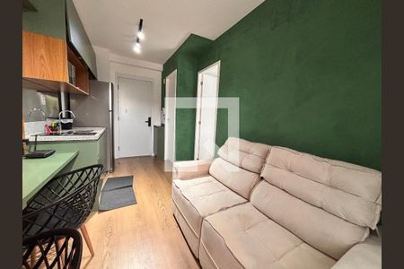 Sala/Cozinha de apartamento à venda com 1 quarto, 28m² em Moema, São Paulo