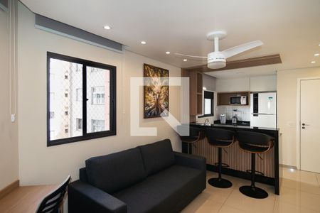 Sala de apartamento para alugar com 1 quarto, 40m² em Bela Vista, São Paulo