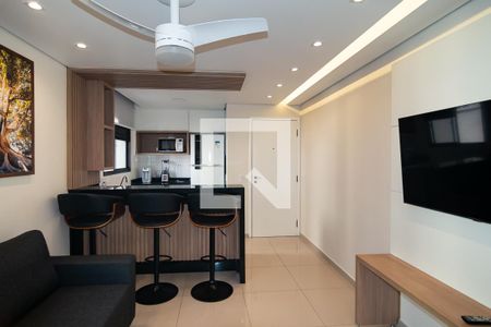 Sala de apartamento para alugar com 1 quarto, 40m² em Bela Vista, São Paulo