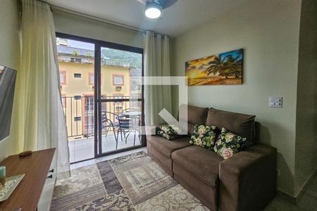 Sala de apartamento para alugar com 3 quartos, 67m² em Loteamento Joao Batista Juliao, Guarujá