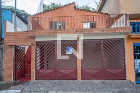 Fachada + placa de casa à venda com 3 quartos, 56m² em Campanário, Diadema