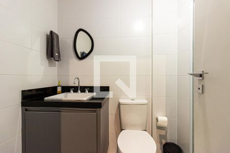 Banheiro de kitnet/studio à venda com 1 quarto, 26m² em Jardim das Acacias, São Paulo