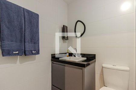 Banheiro de kitnet/studio à venda com 1 quarto, 26m² em Jardim das Acacias, São Paulo