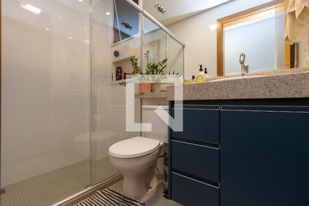 Banheiro de apartamento à venda com 2 quartos, 57m² em Castelo, Belo Horizonte