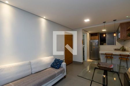 Sala de apartamento à venda com 2 quartos, 57m² em Castelo, Belo Horizonte
