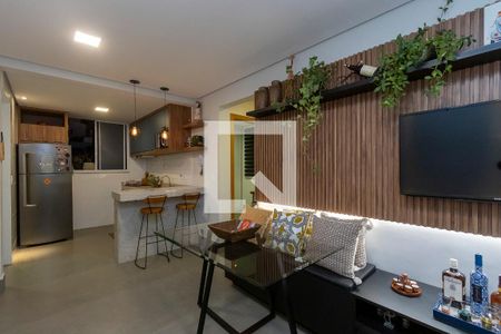 Sala de apartamento à venda com 2 quartos, 57m² em Castelo, Belo Horizonte