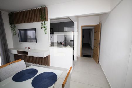 Sala de apartamento para alugar com 1 quarto, 48m² em Vila Caiçara, Praia Grande