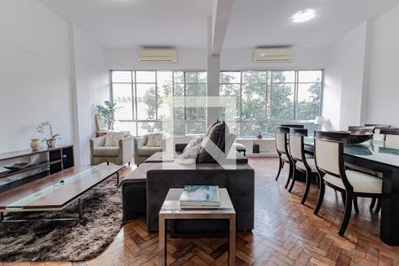 Sala de apartamento à venda com 4 quartos, 215m² em Leblon, Rio de Janeiro
