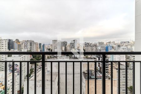 Varanda  de kitnet/studio para alugar com 1 quarto, 26m² em Vila Buarque, São Paulo