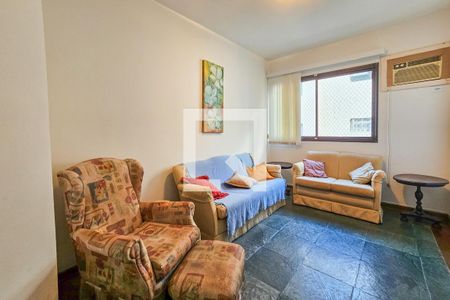 Sala de apartamento para alugar com 2 quartos, 70m² em Jardim Tejereba, Guarujá