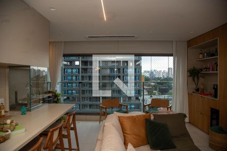 Sala de apartamento para alugar com 2 quartos, 125m² em Campo Belo, São Paulo