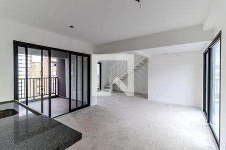 Sala/Cozinha de apartamento à venda com 1 quarto, 107m² em Vila Buarque, São Paulo