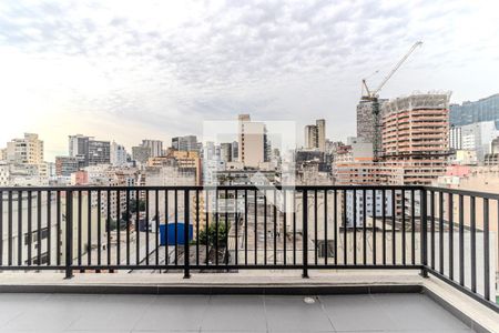 Varanda de apartamento à venda com 1 quarto, 107m² em Vila Buarque, São Paulo