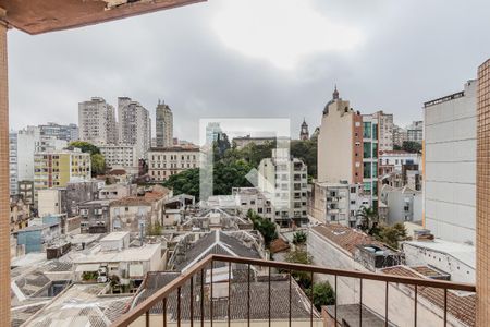 Vista Sala de apartamento à venda com 2 quartos, 79m² em Centro Histórico, Porto Alegre