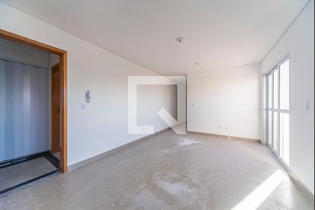 Sala de apartamento à venda com 2 quartos, 58m² em Vila Alzira, Santo André