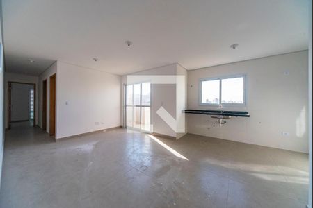 Sala de apartamento à venda com 2 quartos, 58m² em Vila Alzira, Santo André