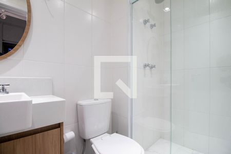 Banheiro Social de apartamento à venda com 1 quarto, 33m² em Jardim das Acacias, São Paulo