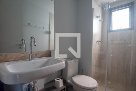 Banheiro Social de apartamento à venda com 1 quarto, 33m² em Jardim das Acacias, São Paulo