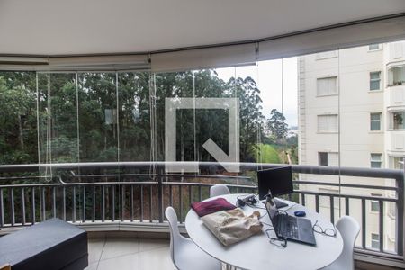 Varanda gourmet de apartamento à venda com 3 quartos, 122m² em Tamboré, Santana de Parnaíba