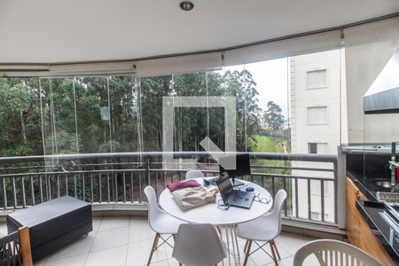 Varanda gourmet de apartamento à venda com 3 quartos, 122m² em Tamboré, Santana de Parnaíba