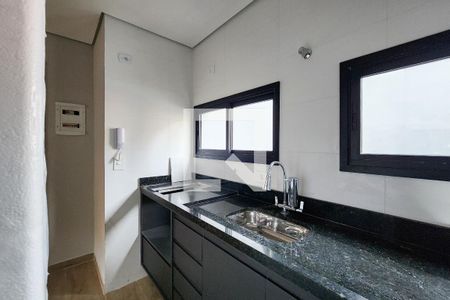 Cozinha de kitnet/studio para alugar com 1 quarto, 28m² em Jardim do Mar, São Bernardo do Campo