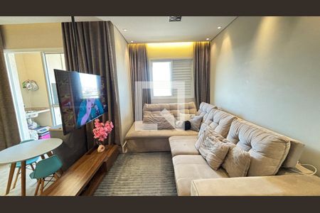 Sala de apartamento à venda com 2 quartos, 77m² em Campestre, Santo André